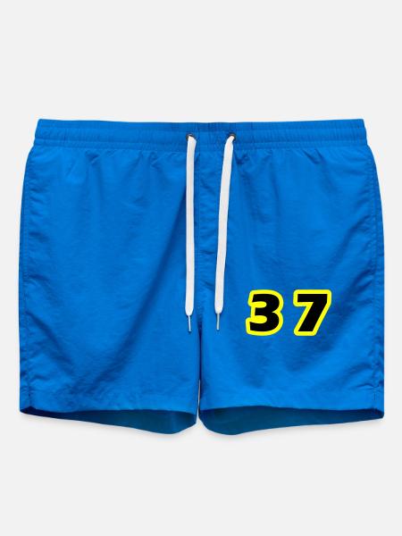 37 Number symbol - Swim Trunks - cobalt blue