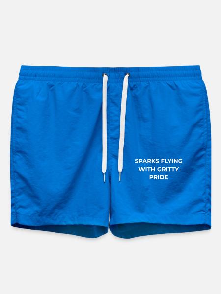 Welder Gritty Pride - Swim Trunks - cobalt blue