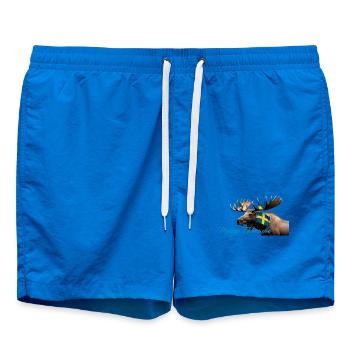 Meine Therapie Schwedenmoose - Badeshorts - Cobalt blue - Vorne - AI Model Male 185 light (185cm)