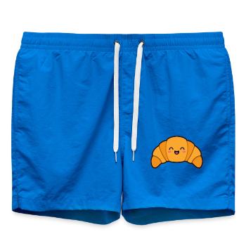 Kuschelcroissant Design - Badeshorts - Cobalt blue - Vorne - AI Model Male 185 light (185cm)