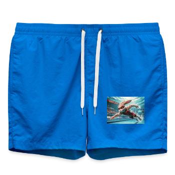Rabbit Swim Champion - Swim Trunks - cobalt blue - Front - AI Model Male 185 light (185cm)