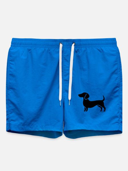 dachshund - Swim Trunks - cobalt blue
