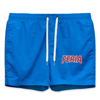 Rote Retro Feria - Badeshorts - Cobalt blue - Vorne - AI Model Male 185 light (185cm)