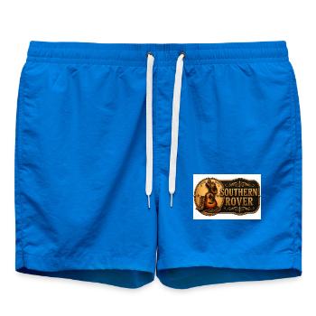 Southern Rover Western Guitar - Swim Trunks - cobalt blue - Front - AI Model Male 185 light (185cm)
