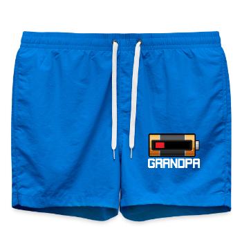 Gadget caméra rétro pixel - Short de bain - cobalt blue - Devant - AI Model Male 185 light (185cm)