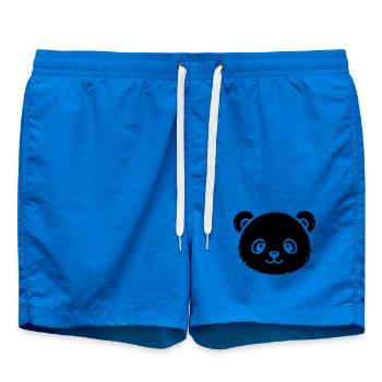 Süßer Panda Skizze – flauschiges Tiermotiv - Badeshorts - Cobalt blue - Vorne - AI Model Male 185 light (185cm)