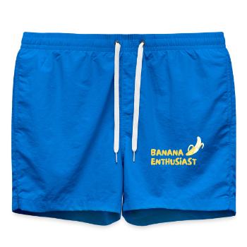 Banana Enthusiast Logo - Badeshorts - Cobalt blue - Vorne - AI Model Male 185 light (185cm)