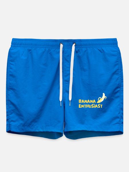 Banana Enthusiast Logo - Swim Trunks - cobalt blue