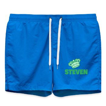 Geschenk für Steven - Badeshorts - Cobalt blue - Vorne - AI Model Male 185 light (185cm)