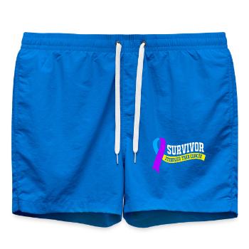 Blasenkrebs Krebs Blase - Badeshorts - Cobalt blue - Vorne - AI Model Male 185 light (185cm)