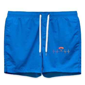 Gleitschirmfliegen Sonnenuntergang Herzschlag-Gleitschirm - Badeshorts - Cobalt blue - Vorne - AI Model Male 185 light (185cm)