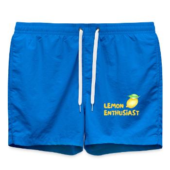 Zitrusliebhaber Lemon Enthusiast - Badeshorts - Cobalt blue - Vorne - AI Model Male 185 light (185cm)