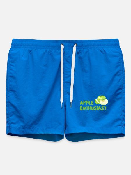 Apple Enthusiast – Green Style - Swim Trunks - cobalt blue