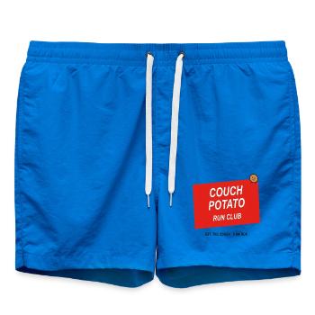 Couch Potato Run Club - Badeshorts - Cobalt blue - Vorne - AI Model Male 185 light (185cm)