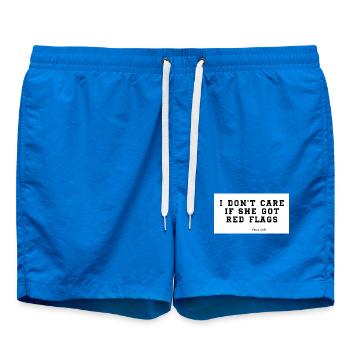 red flag - Badeshorts - Cobalt blue - Vorne - AI Model Male 185 light (185cm)