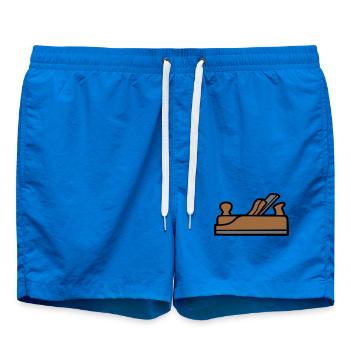 Hobel Tischler Icon - Badeshorts - Cobalt blue - Vorne - AI Model Male 185 light (185cm)
