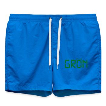 Green - LCD - Swim Trunks - cobalt blue - Front - AI Model Male 185 light (185cm)