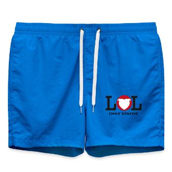 LOL Heart Head - 028 - Swim Trunks - cobalt blue - Front - AI Model Male 185 light (185cm)