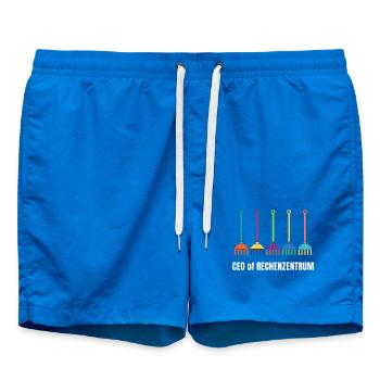 Informatik Programmierer IT Fachmann Informatiker - Badeshorts - Cobalt blue - Vorne - AI Model Male 185 light (185cm)