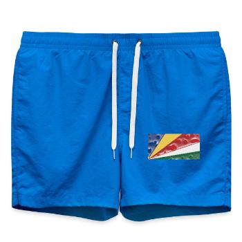 Country Seychelles - Swim Trunks - cobalt blue - Front - AI Model Male 185 light (185cm)