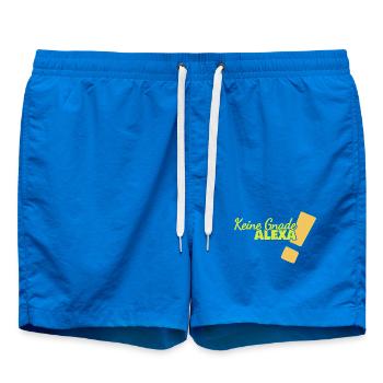 Spruch Alexa - Badeshorts - Cobalt blue - Vorne - AI Model Male 185 light (185cm)