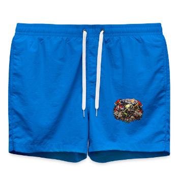 Feuerwehr Einsatzkunst - Badeshorts - Cobalt blue - Vorne - AI Model Male 185 light (185cm)