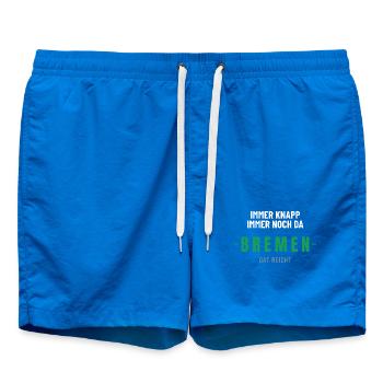 Bremen Immer knapp immer noch da dat reicht Spruch - Badeshorts - Cobalt blue - Vorne - AI Model Male 185 light (185cm)