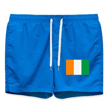 Elfenbeinküstenflagge - Badeshorts - Cobalt blue - Vorne - AI Model Male 185 light (185cm)