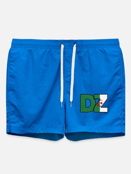 DZ Algerien Flaggentypografie - Badeshorts - Cobalt blue