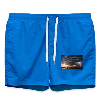 Epischer Sturm & Blitz - Badeshorts - Cobalt blue - Vorne - AI Model Male 185 light (185cm)