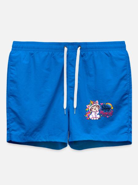 Stay Magical Einhorn-Kätzchen Hoodie - Badeshorts - Cobalt blue