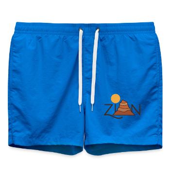 Zion, Utah - Badeshorts - Cobalt blue - Vorne - AI Model Male 185 light (185cm)