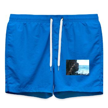 Gefährlicher Weg Madeira - Badeshorts - Cobalt blue - Vorne - AI Model Male 185 light (185cm)