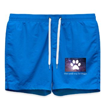 Pfote Universum Geschenkidee für Hundebesitzer  - Badeshorts - Cobalt blue - Vorne - AI Model Male 185 light (185cm)