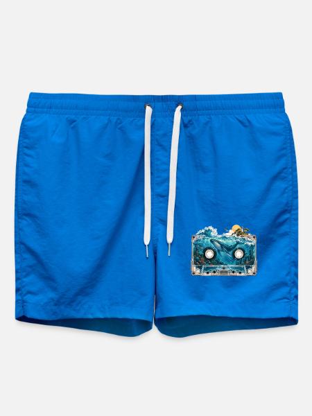 Unterwasserwal-Kassetten-Kunst - Badeshorts - Cobalt blue