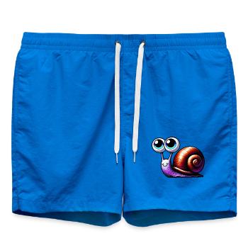 Schnecke - Badeshorts - Cobalt blue - Vorne - AI Model Male 185 light (185cm)