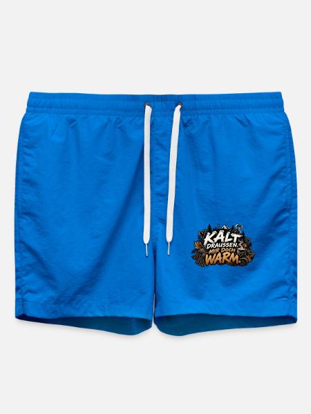 Kalt draussen, mir doch warm. - Badeshorts - Cobalt blue