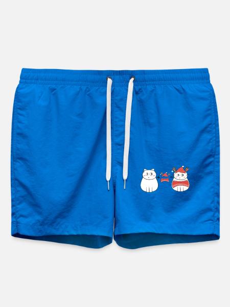 Weihnachten Katze - Badeshorts - Cobalt blue