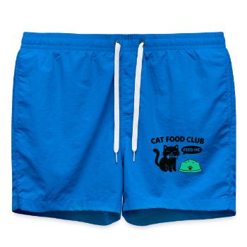 Cat Food Club Katzen Logo - Badeshorts - Cobalt blue - Vorne - AI Model Male 185 light (185cm)