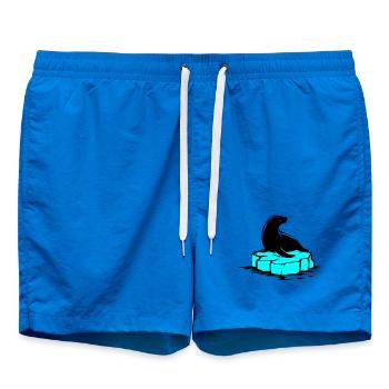 Seelöwe auf Eisscholle - Badeshorts - Cobalt blue - Vorne - AI Model Male 185 light (185cm)