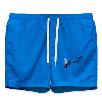 Schmetterlingdesign Pusteblumen Wiese Herzen Feen - Badeshorts - Cobalt blue - Vorne - AI Model Male 185 light (185cm)