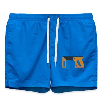 Anschlagwinkel Werkzeug Grafik - Badeshorts - Cobalt blue - Vorne - AI Model Male 185 light (185cm)