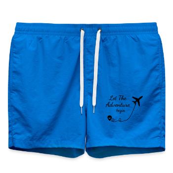 Reisen - Let The Adventure Begin - Reiselust - Badeshorts - Cobalt blue - Vorne - AI Model Male 185 light (185cm)