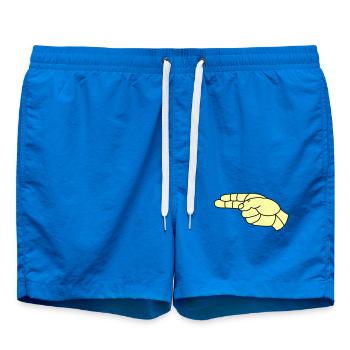 hand_pistole02 - Badeshorts - Cobalt blue - Vorne - AI Model Male 185 light (185cm)