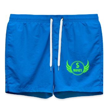 Winged Money Neon - Badeshorts - Cobalt blue - Vorne - AI Model Male 185 light (185cm)