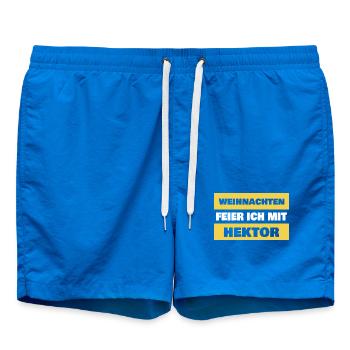 Geschenk für Hektor - Badeshorts - Cobalt blue - Vorne - AI Model Male 185 light (185cm)