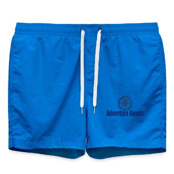 Abenteuer wartet auf den Kompass - Badeshorts - Cobalt blue - Vorne - AI Model Male 185 light (185cm)