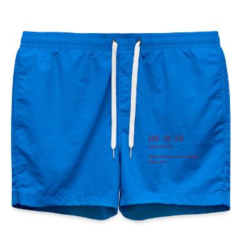 Lehrerin Substantiv Influencerin Lustig Geschenk - Badeshorts - Cobalt blue - Vorne - AI Model Male 185 light (185cm)