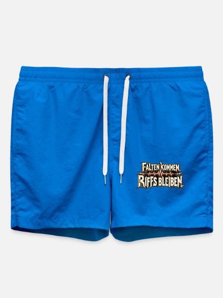 Metal Fan Rock Fan Heavy Metal Riffs - Badeshorts - Cobalt blue