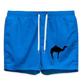Kamel | Wüste | Dubai | Wüstenschiff - Short de bain - cobalt blue - Devant - AI Model Male 185 light (185cm)